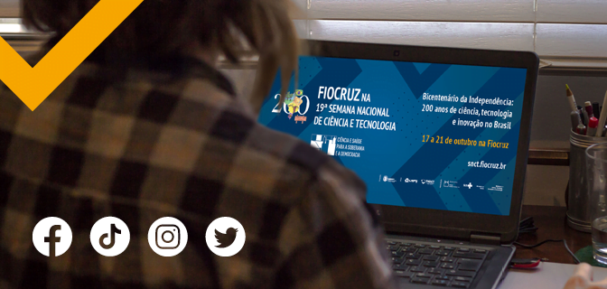 Acompanhe a SNCT na Fiocruz nas redes sociais
